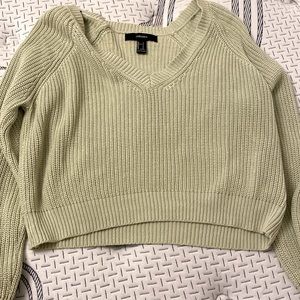 sage green sweater